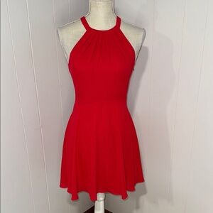 Express Vibrant Red Mini Dress